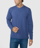 Westport Lifestyle Long Sleeve Dunes Pique Hi-Vee Tee - Navy