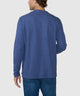 Westport Lifestyle Long Sleeve Dunes Pique Hi-Vee Tee - Navy