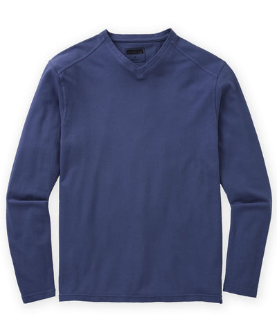 Westport Lifestyle Long Sleeve Dunes Pique Hi-Vee Tee, Men's Big & Tall