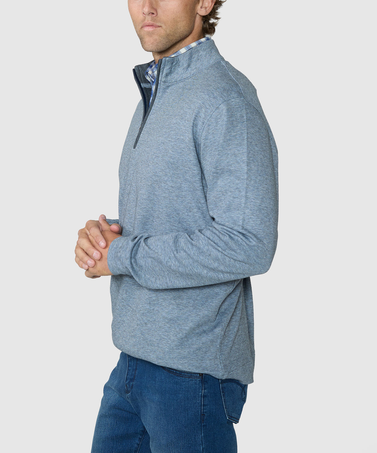 Westport Lifestyle "The Signature" Long Sleeve Quarter-Zip Pullover, Men's Big & Tall