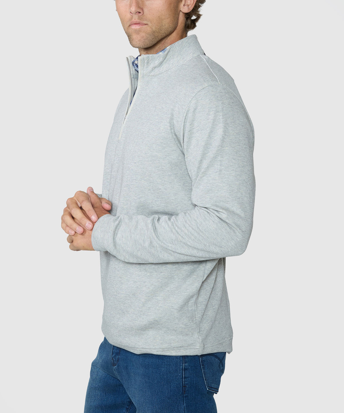 Westport Lifestyle "The Signature" Long Sleeve Quarter-Zip Pullover, Men's Big & Tall
