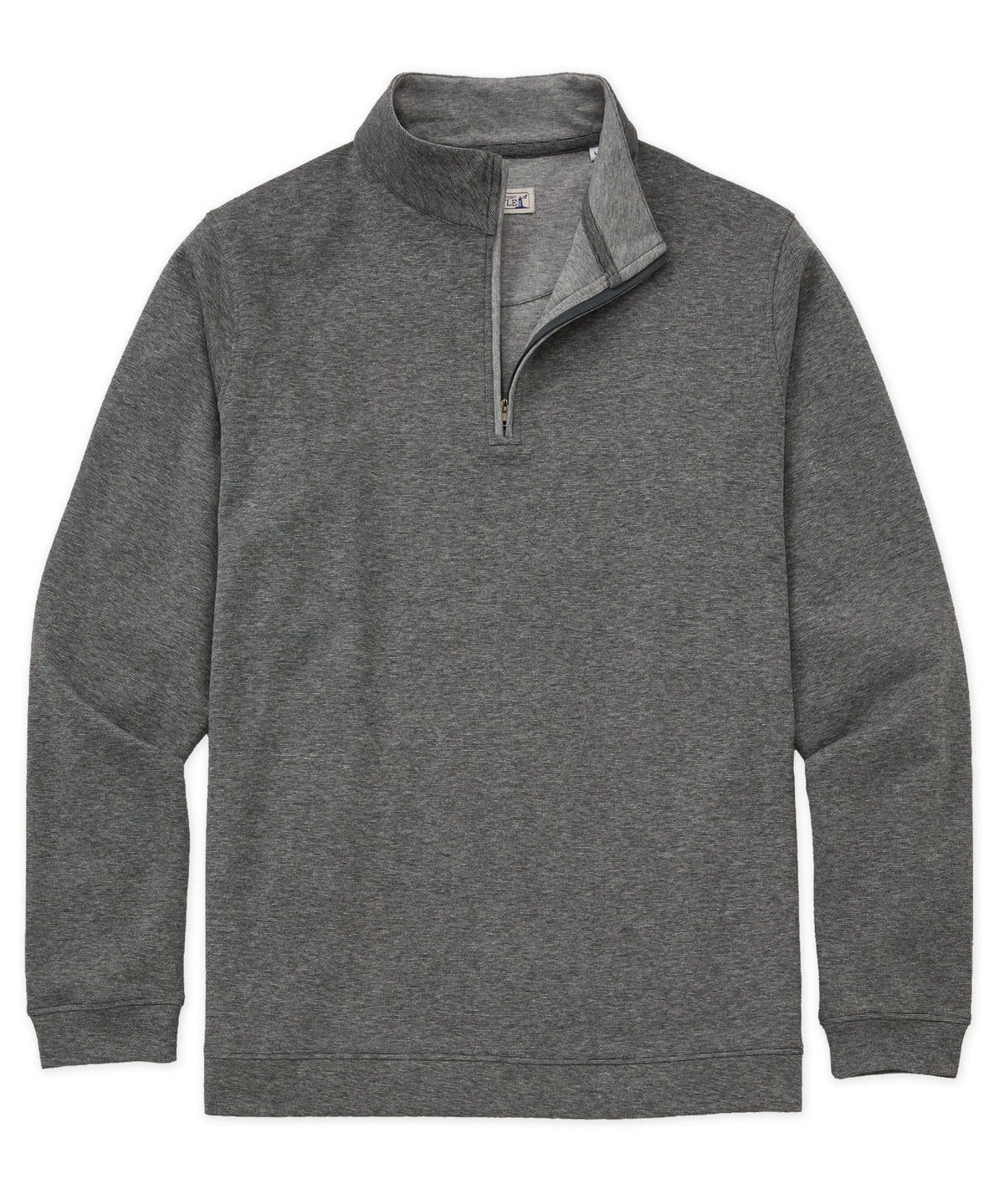Westport Lifestyle "The Signature" Long Sleeve Quarter-Zip Pullover - Charcoal Heather, Men's Big & Tall