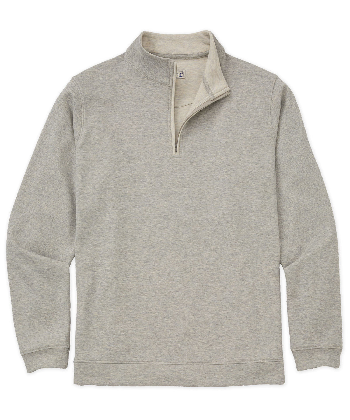 Westport Lifestyle "The Signature" Long Sleeve Quarter-Zip Pullover - Heather Grey, Men's Big & Tall