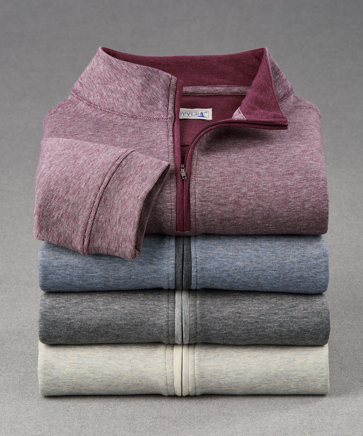 Westport Lifestyle "The Signature" Long Sleeve Quarter-Zip Pullover, Men's Big & Tall