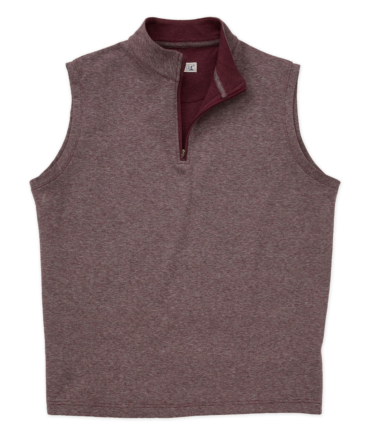 Westport Lifestyle "The Signature" Quarter-Zip Vest - Merlot Heather, Men's Big & Tall