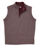 Westport Lifestyle "The Signature" Quarter-Zip Vest - Merlot Heather
