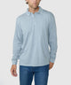 Westport Lifestyle Sunwashed Long Sleeve Polo - Granite