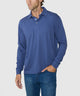 Westport Lifestyle Sunwashed Long Sleeve Polo - Navy
