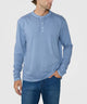 Westport Lifestyle Sunwashed Long Sleeve Henley - Lake