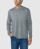Westport Lifestyle Sunwashed Long Sleeve Henley - Tumbleweed
