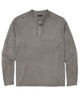 Westport Lifestyle Sunwashed Long Sleeve Henley - Tumbleweed