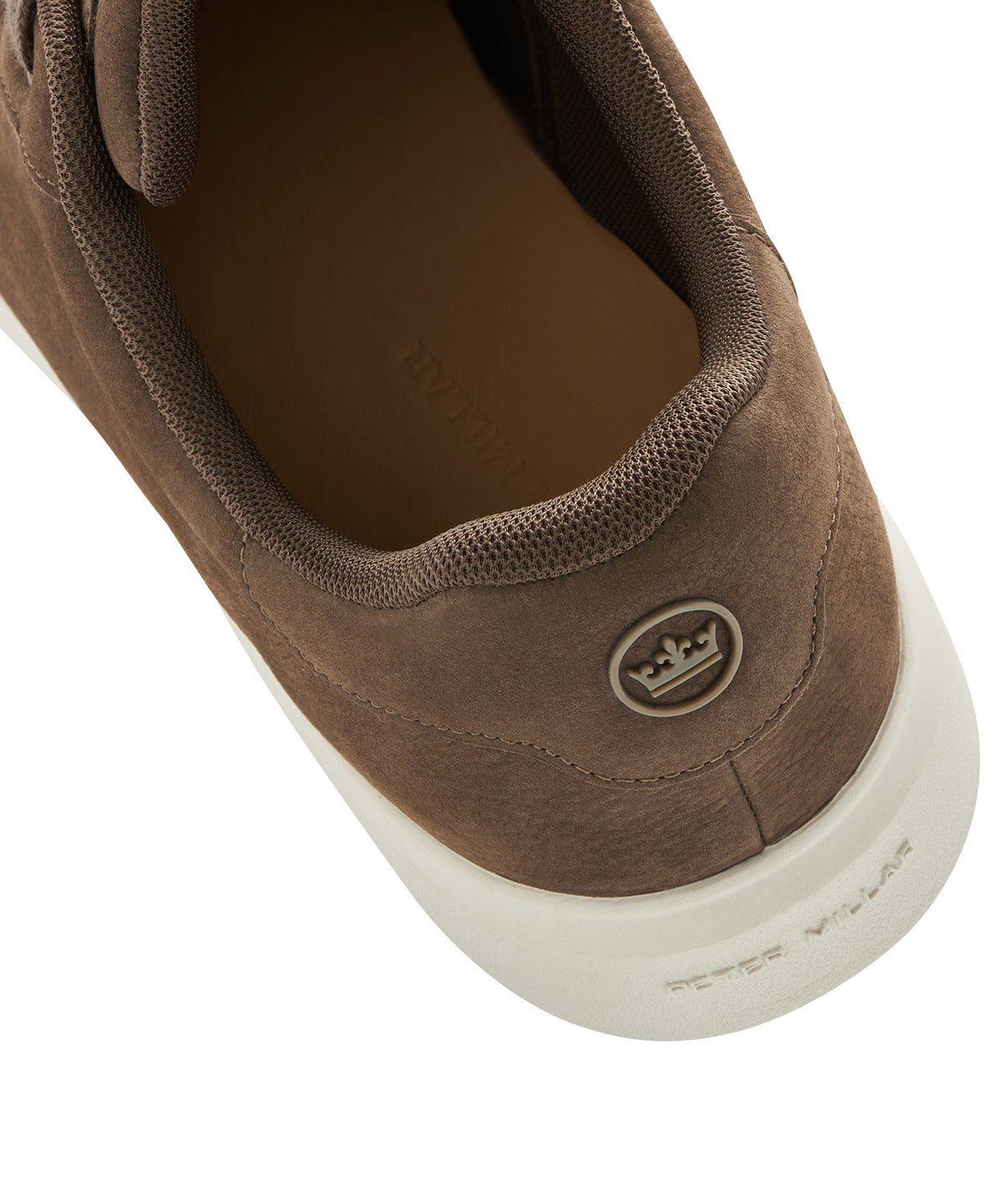Peter Millar Drift Classic Nubuck Sneaker - Oak, Men's Big & Tall