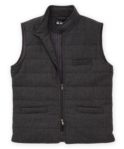 Westport Black Commuter Wool Blend Vest, Men's Big & Tall