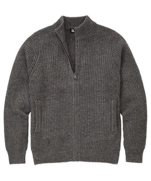 Westport Black Big & Tall Full-Zip Cardigan | Westport Big & Tall