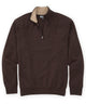Westport Black Long Sleeve Heritage Quarter-Zip Pullover - Espresso
