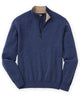 Westport Black Long Sleeve Heritage Quarter-Zip Pullover - Indigo