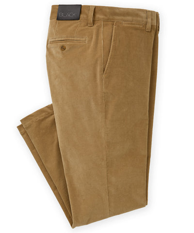 Westport Black Westfield Flat Front Corduroy Pants, Men's Big & Tall