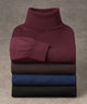 Westport Black Hudson Peak Merino Wool Turtleneck Sweater