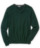 Westport Black Carmichael Cashmere Blend Mouline V-Neck Sweater - Wintergreen
