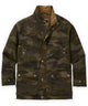 Westport Black CamoRidge Waxed Cotton Car Coat