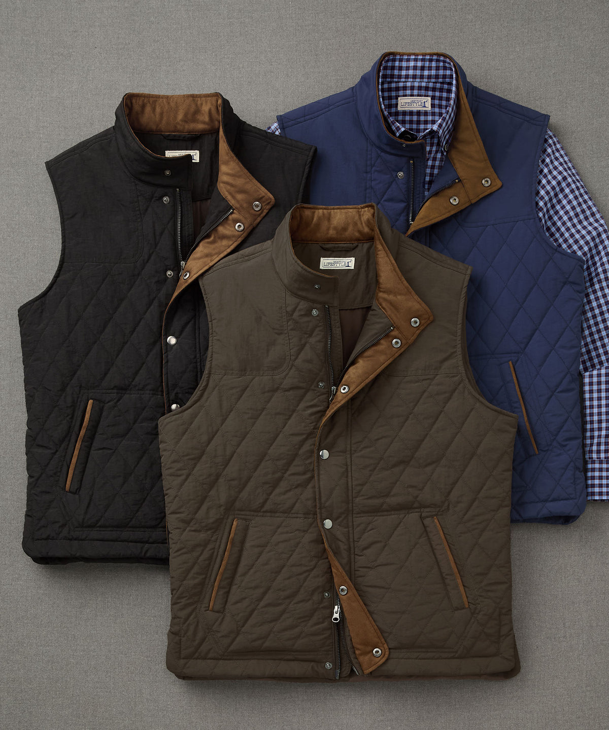 Westport Lifestyle Highland Quilted Shooter Vest, Men's Big & Tall