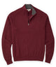 Westport Lifestyle Pinecrest Cotton Cashmere Quarter-Zip Pullover - Wine