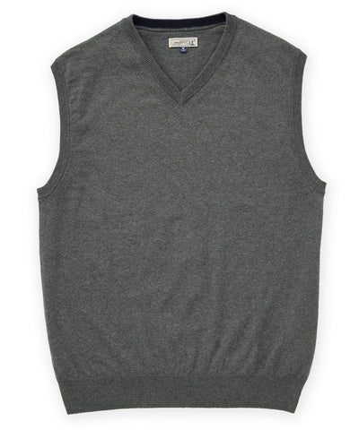 Westport Lifestyle "Classic" Cotton Cashmere V-Neck Vest, Men's Big & Tall