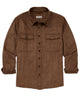 Westport Lifestyle Long Sleeve Timberline Ultra Suede Overshirt - Chocolate