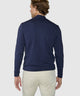 Westport Lifestyle Long Sleeve Summit Stretch Cotton Mock Pullover - Navy