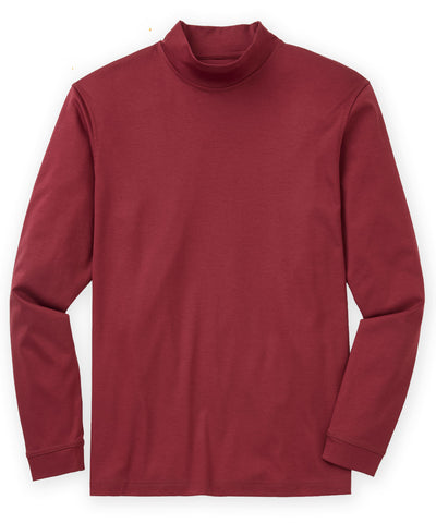 Westport Lifestyle Long Sleeve Summit Stretch Cotton Mock Pullover, Men's Big & Tall