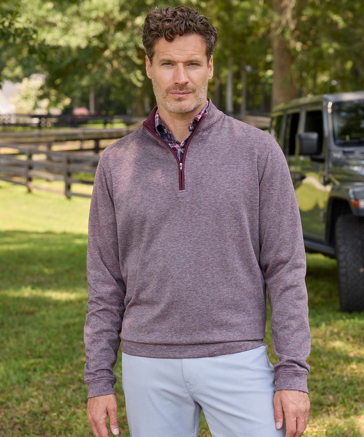 Westport Lifestyle "The Signature" Long Sleeve Quarter-Zip Pullover, Men's Big & Tall