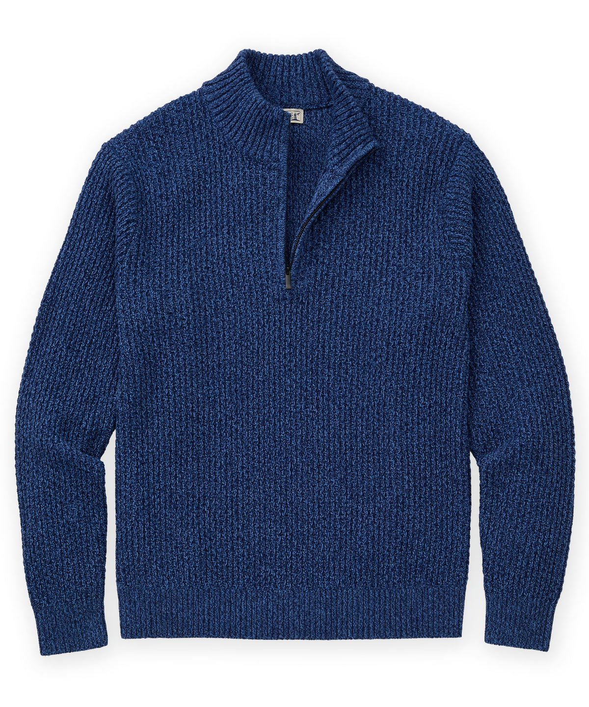 Westport Lifestyle Long Sleeve Triad Quarter-Zip Pullover - Ocean, Men's Big & Tall