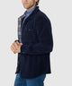 Westport Lifestyle Yellowstone Knit Corded Shirt Jacket - Navy