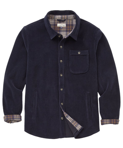 Westport Lifestyle Yellowstone Knit Corded Shirt Jacket, Men's Big & Tall