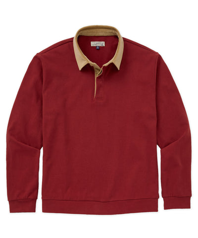 Westport Lifestyle Long Sleeve Bellamy Corduroy Collar Rugby Shirt, Men's Big & Tall