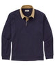 Westport Lifestyle Long Sleeve Bellamy Corduroy Collar Rugby Shirt - Navy