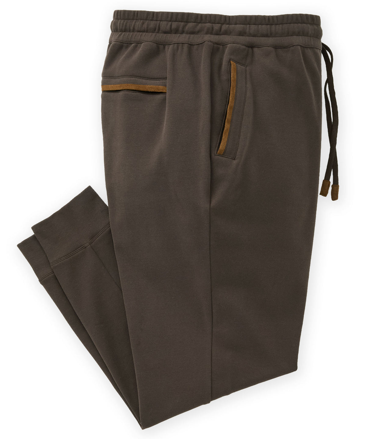 Westport Lifestyle Sueded Interlock Jogger - Espresso, Men's Big & Tall