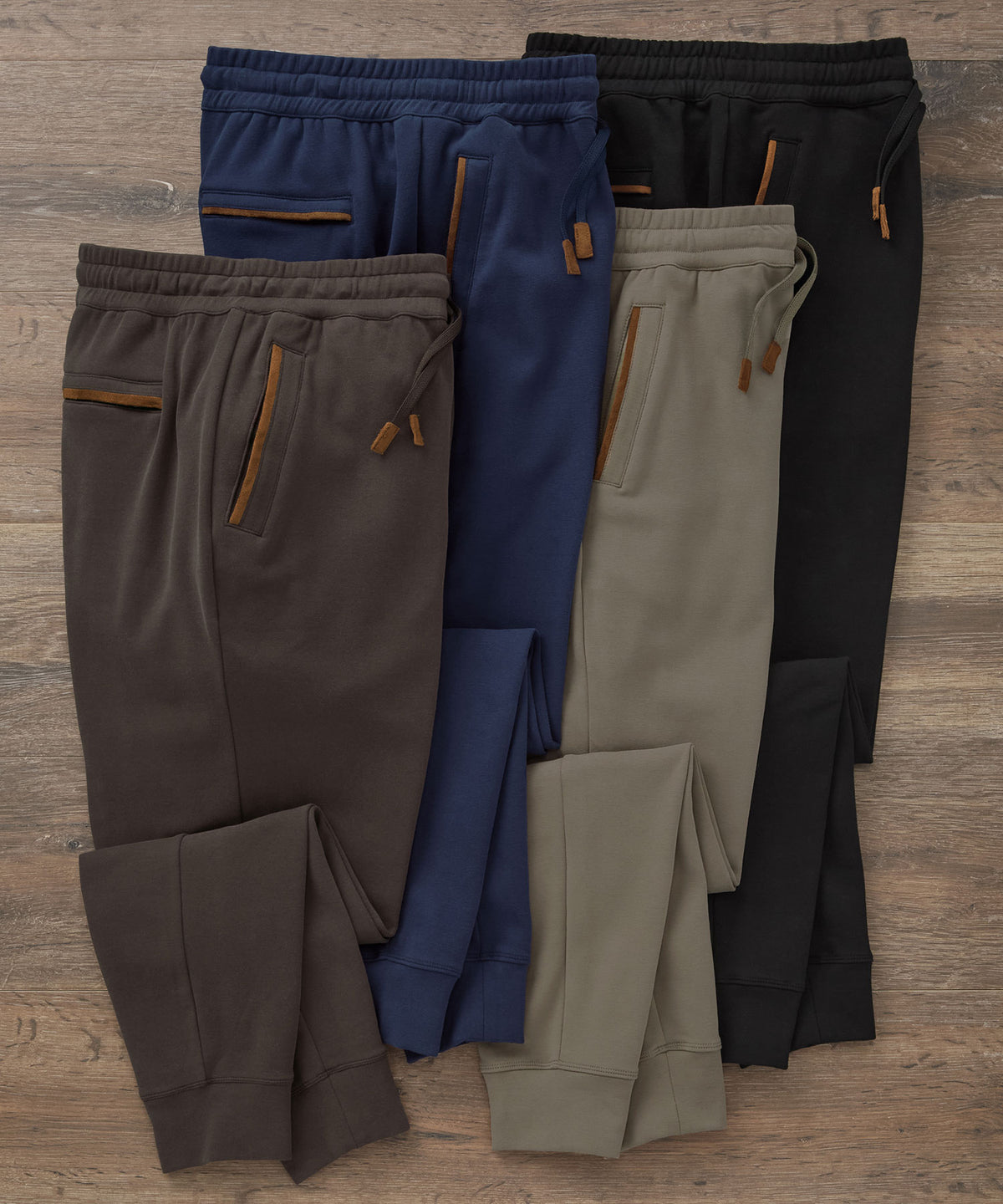 Westport Lifestyle Sueded Interlock Jogger, Men's Big & Tall