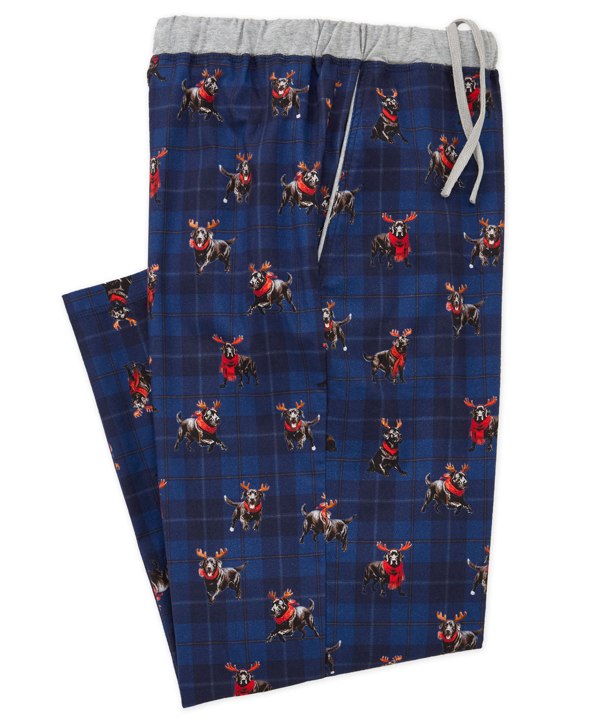 Westport Lifestyle Flannel Holiday Novelty Lounge Pant - Indigo, Men's Big & Tall