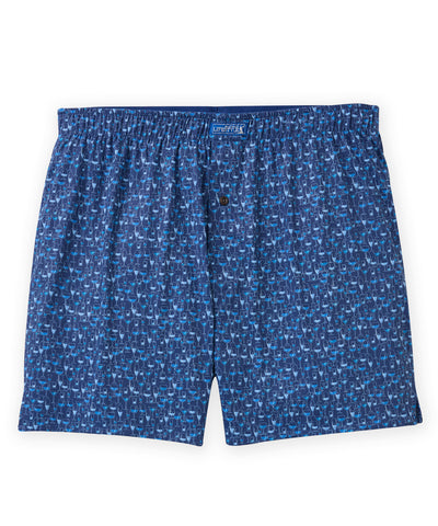 Westport Lifestyle Bar Code Print Performance Stretch Boxer, Men's Big & Tall