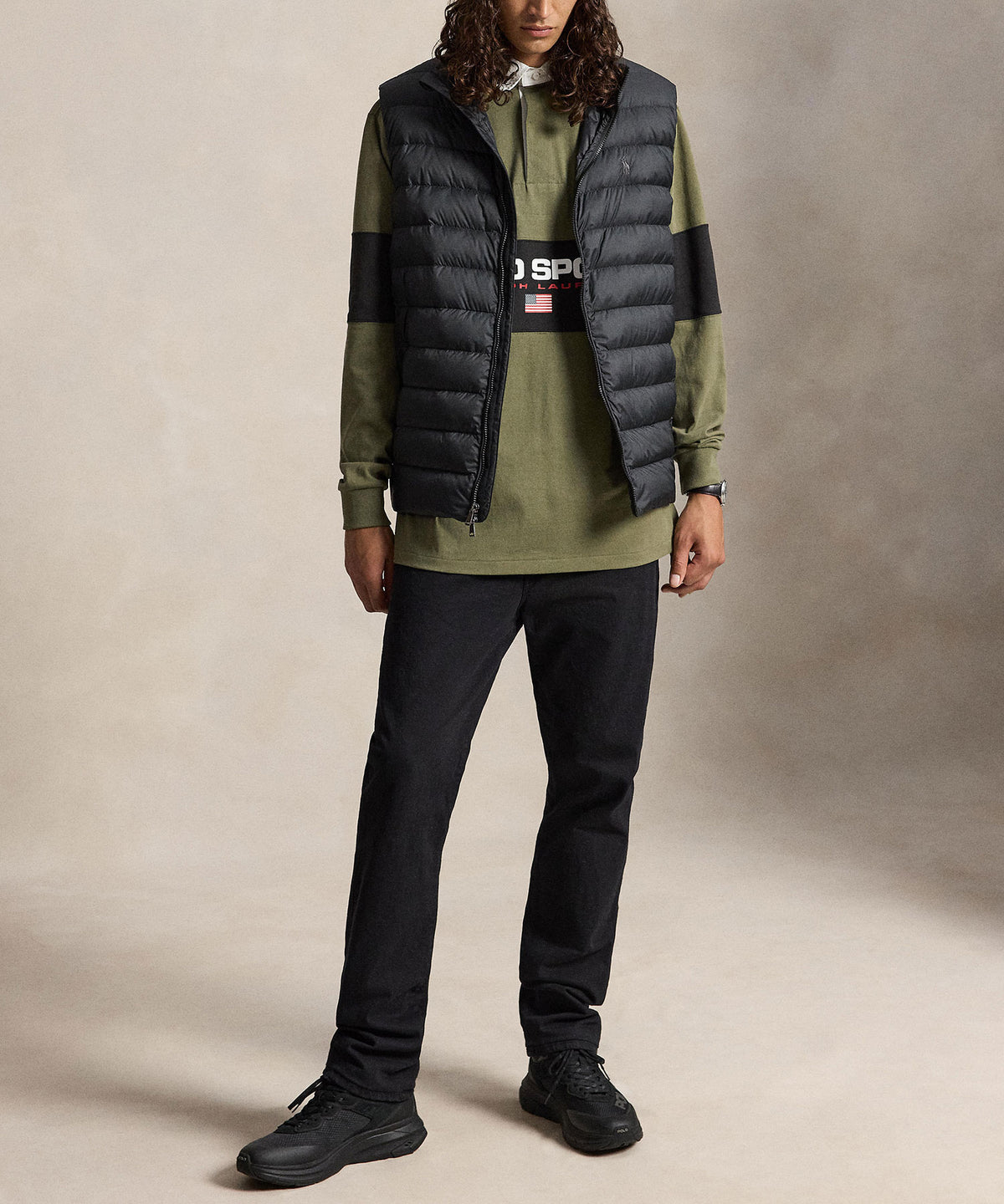Polo Ralph Lauren Packable Vest - Black, Men's Big & Tall