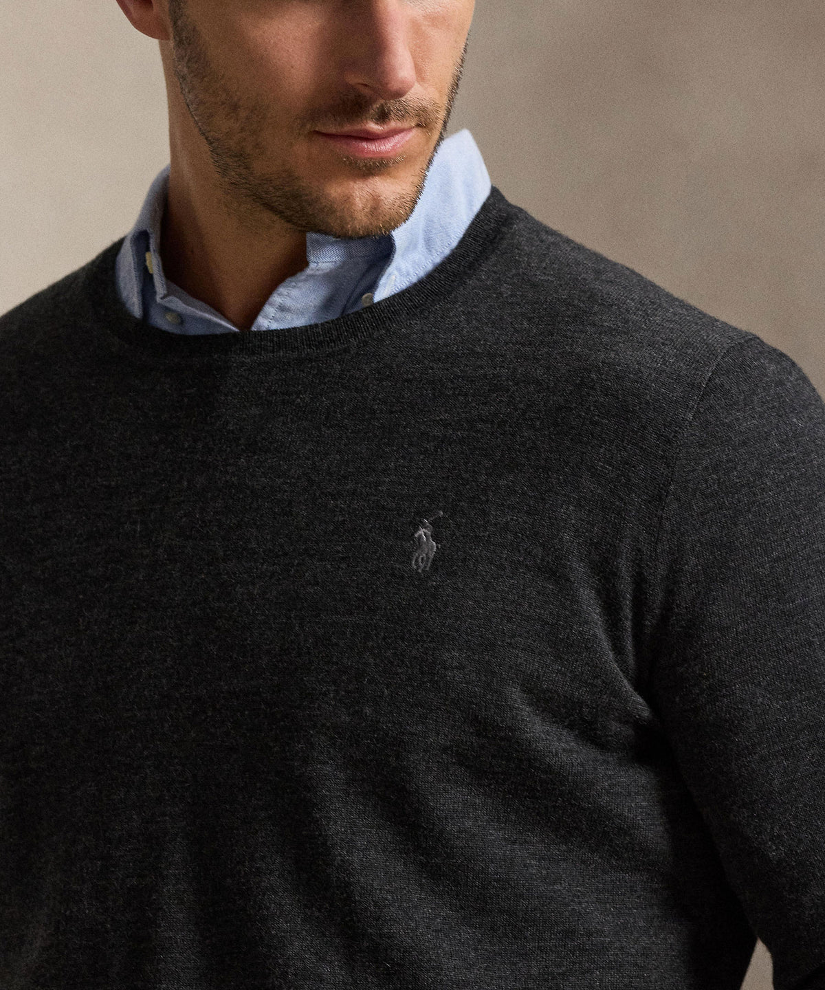 Polo Ralph Lauren Long Sleeve Merino Crew Neck Sweater, Men's Big & Tall