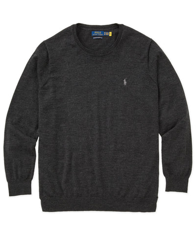 Polo Ralph Lauren Long Sleeve Merino Crew Neck Sweater, Men's Big & Tall