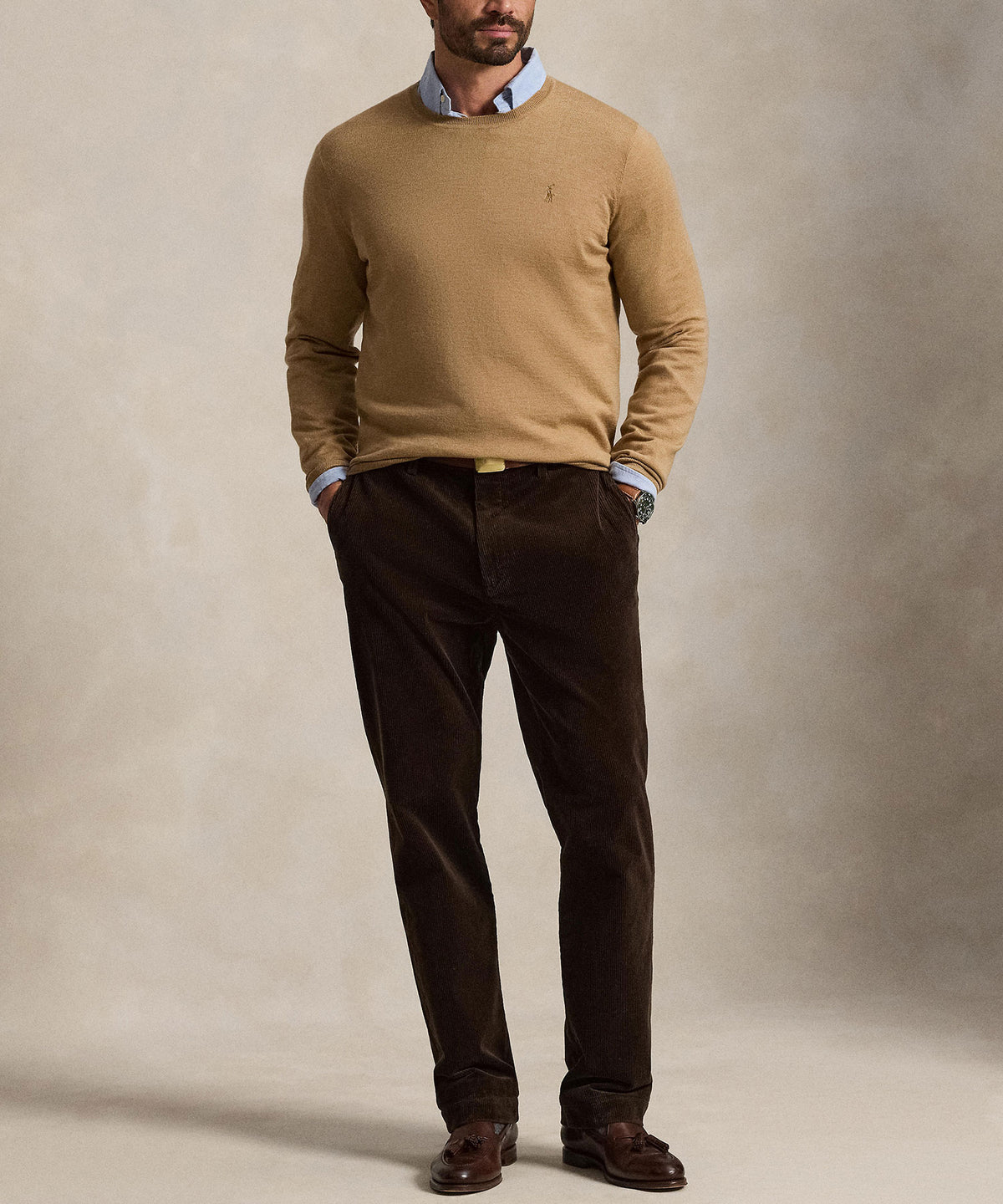 Polo Ralph Lauren Long Sleeve Merino Crew Neck Sweater, Men's Big & Tall