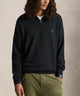 Polo Ralph Lauren Long Sleeve Textured Cotton Half-Zip Sweater - Black