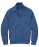 Polo Ralph Lauren Long Sleeve Textured Cotton Half-Zip Sweater - Blue Borage Heather