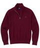 Polo Ralph Lauren Long Sleeve Textured Cotton Half-Zip Sweater - Merlot Wine Heather