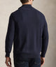 Polo Ralph Lauren Long Sleeve Textured Cotton Half-Zip Sweater - Navy Heather