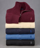 Polo Ralph Lauren Long Sleeve Textured Cotton Half-Zip Sweater