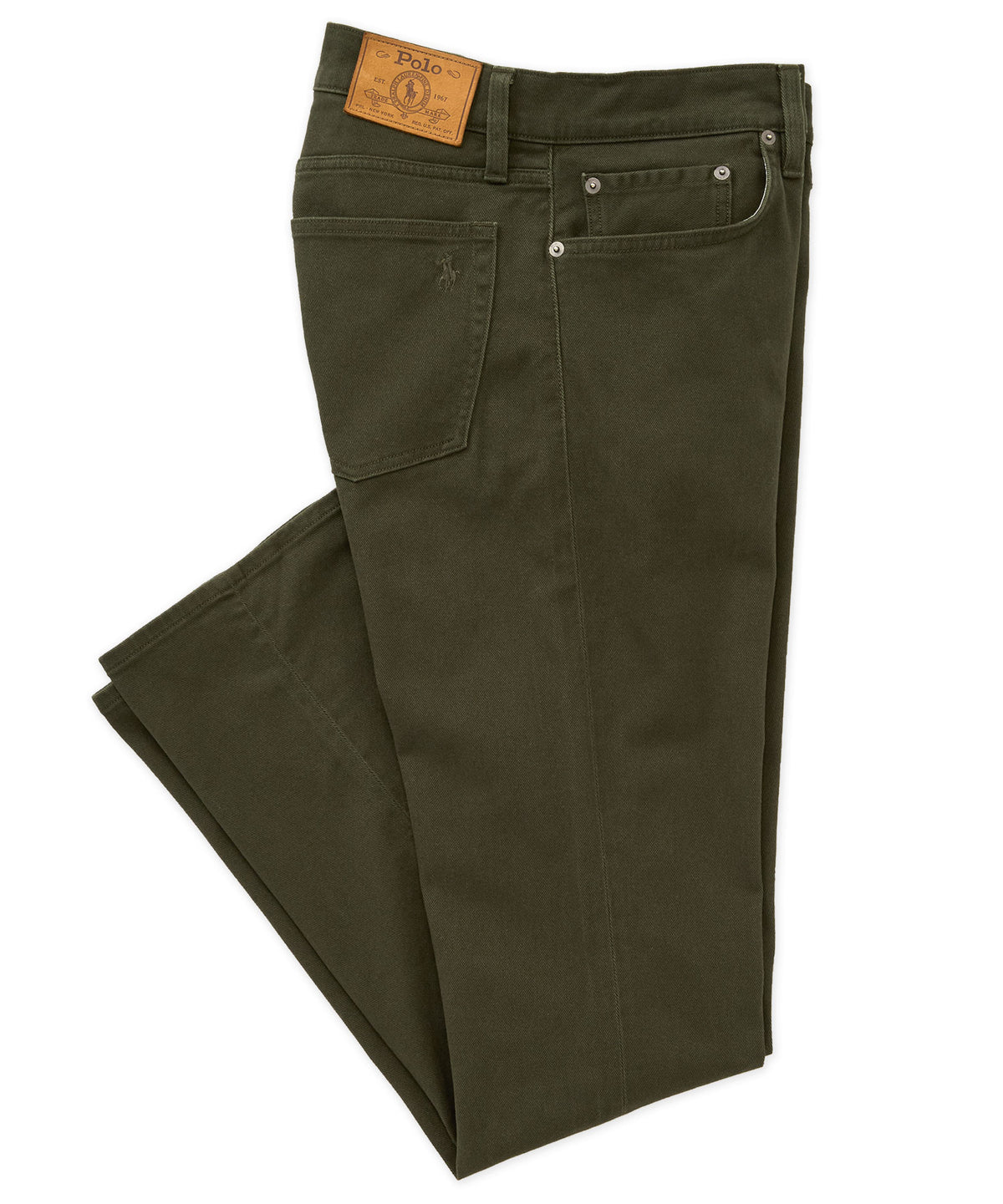 Polo Ralph Lauren Brushed Twill 5-Pocket Pant - Estate Olive, Men's Big & Tall